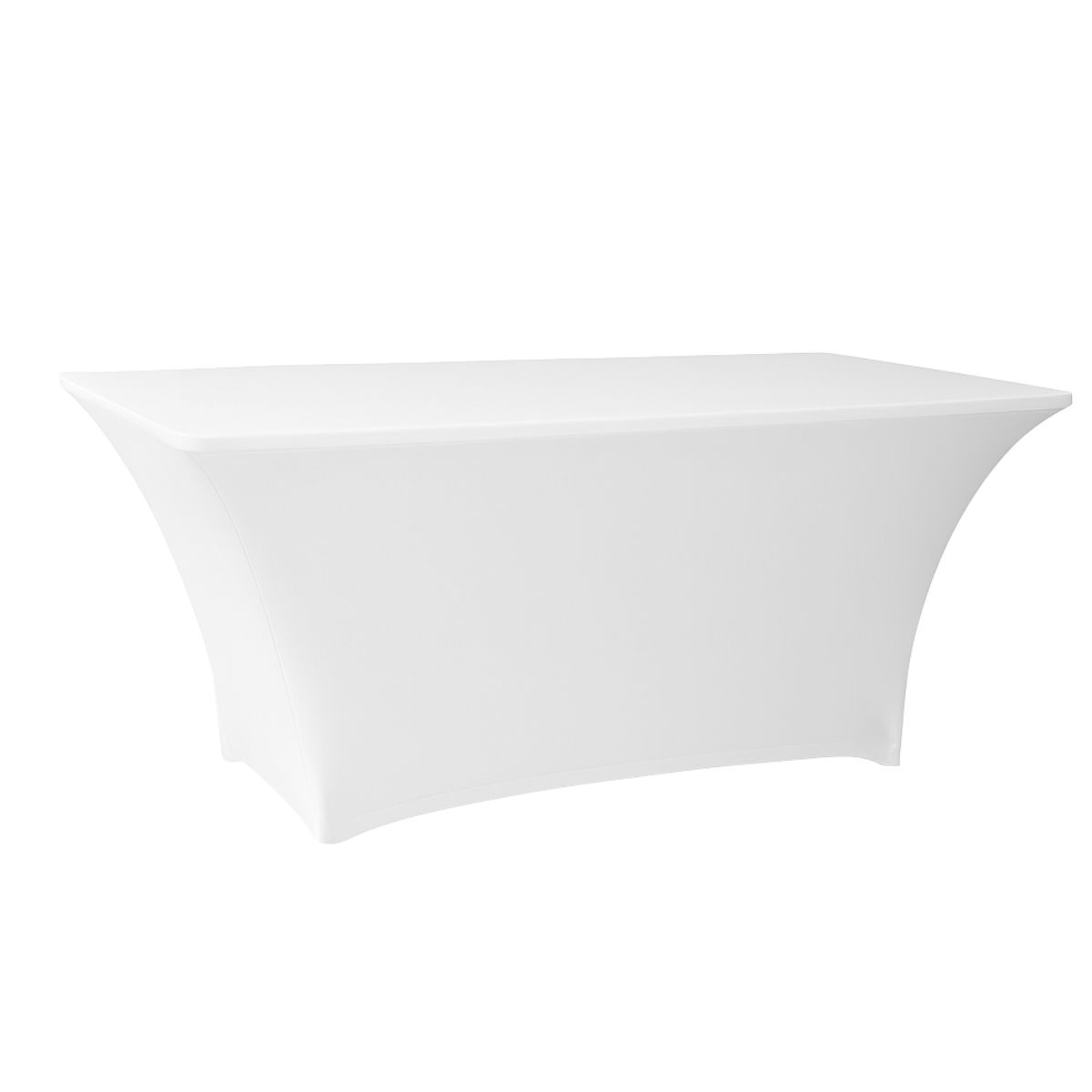 DL TABLE SPANDEX 160x80 White classic Conference, banquet spandex cover